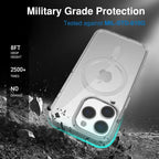 Crystal Clear MagSafe iPhone Case – Transparent Silicone Cover