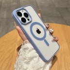Titanium Matte Magnetic iPhone Case – MagSafe Shockproof Hard Cover
