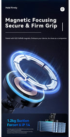 Essager Magnetic Car Phone Holder 15W Wireless Charger Stand For iPhone 17 16 15 14 Max Car Mount Charger for Magsafe LED Light
