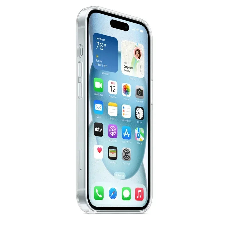 Crystal Clear MagSafe iPhone Case – Transparent Silicone Cover