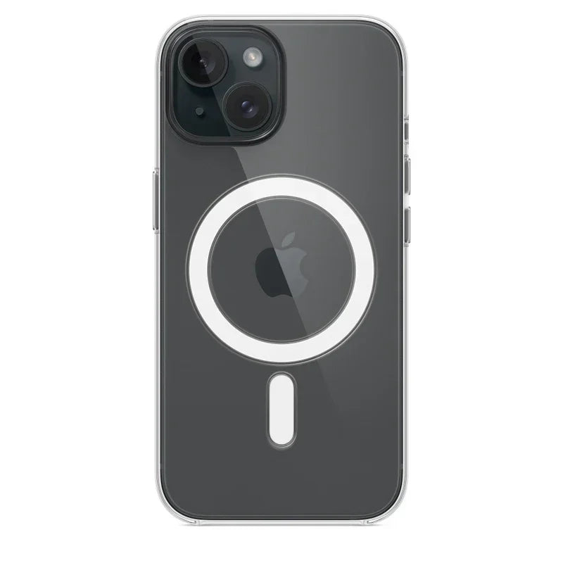Crystal Clear MagSafe iPhone Case – Transparent Silicone Cover