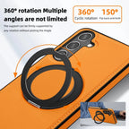 Luxury Leather Magnetic Stand Samsung Case – MagSafe Shockproof