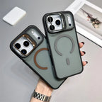 Matte Transparent Kickstand MagSafe iPhone Case – Magnetic Stand Cover