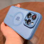 Luxury Matte MagSafe iPhone Case – Lens Protector Shockproof Cover