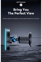 Essager Magnetic Car Phone Holder 15W Wireless Charger Stand For iPhone 17 16 15 14 Max Car Mount Charger for Magsafe LED Light