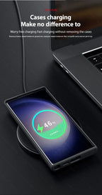 Liquid Silicone Samsung Case – MagSafe Wireless Charging Shockproof Cover