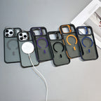 Matte Transparent Kickstand MagSafe iPhone Case – Magnetic Stand Cover