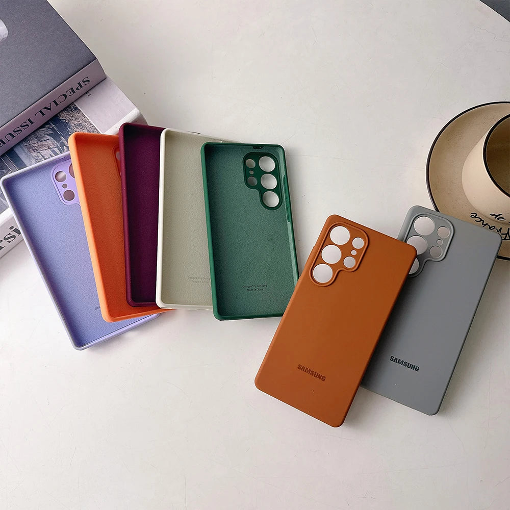 Liquid Silicone Solid Color Samsung Case – Official Box Premium Cover