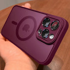 Luxury Matte MagSafe iPhone Case – Lens Protector Shockproof Cover