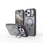Matte Transparent Kickstand MagSafe iPhone Case – Magnetic Stand Cover