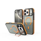 Matte Transparent Kickstand MagSafe iPhone Case – Magnetic Stand Cover